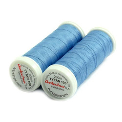 Threads for beading and soutache TYTAN 100, light blue, 200m