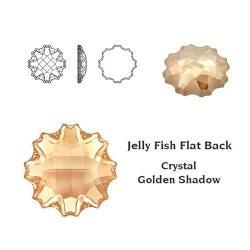 SWAROVSKI Jelly Fish 10 mm Crystal Golden Shadow F