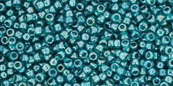 TOHO Round 15/0: TR-15-108BD Transparent-Lustered Teal, 5 g