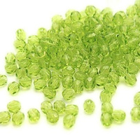 Fire Polish 4mm: Olivine, 40 pcs