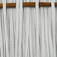 Greek artificial silk (rayon) braid 4mm - white, 1m