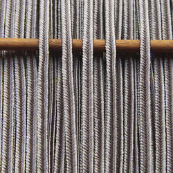 Greek artificial silk (rayon) braid 4mm - gray, 1m