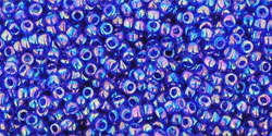 TOHO Round 15/0: TR-15-87 Transparent-Rainbow Cobalt, 5g