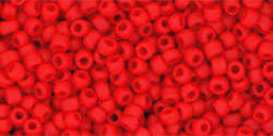 TOHO Round 11/0: TR-11-45AF Opaque-Frosted Cherry, 10g