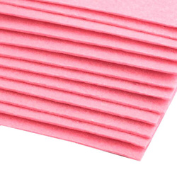 Rigid felt, 20x30 cm sheet, pink, 1 sheet