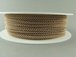 2mm SATIN TWISTED CORD - DARK BEIGE // A1903