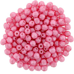 Fire Polish 3mm: Pearl Shine - Pink, 40 pcs