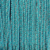 Greek braid 4mm mix silk + lurex - aquamarine with silver, 1m