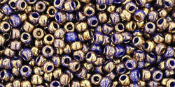 TOHO Round 11/0: TR-11-1701 Gilded Marble Blue, 10 g