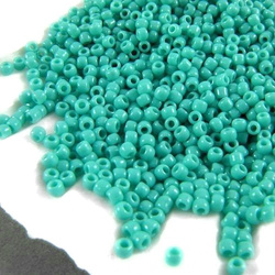 TOHO Round 11/0: TR-11-55 Opaque Turquoise, 10g