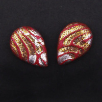 Cabochon CM Classic drop 10x17 red