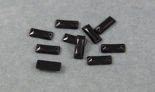 KAMIENIE AKRYLOWE PROSTOKĄTNE 6x15mm BLACK