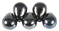 Tear Drops 4x6mm Hematite / 30 pcs