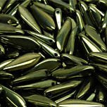 Dagger 5x16mm Luster Metallic Olivine, 10 pcs