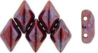 GEMDUO 8x5mm: Nebula - Opaque Red, 36 szt.