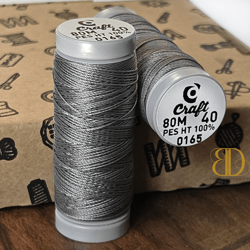 Threads for beading and soutache CRAFT 40, gray, 80m