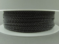 2mm SATIN TWISTED CORD - DARK GREY // A4002