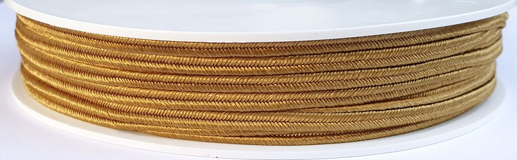 Czech poliester braid - old gold // L4200