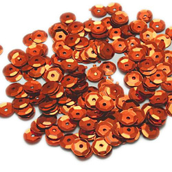  Sequins round 6mm, ginger