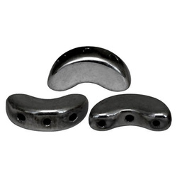 Arcos® par Puca®: Jet Hematite, 25 szt.