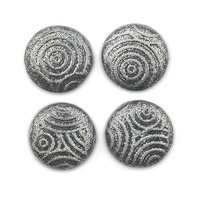 Cabochon CM Classic round 18 silver