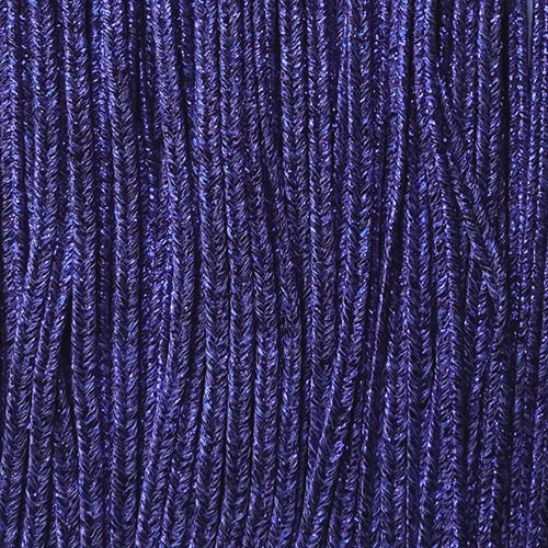 Greek metalized braid 4mm type lurex - navy blue, 1m