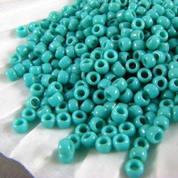 TOHO Round 8/0: TR-08-55 Opaque Turquoise, 10 g