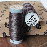 Threads for beading and soutache CRAFT 40, chocolate, 80m