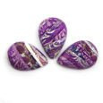 Cabochon CM Striped drop 15x26 cyclamen