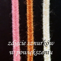 Sutasz grecki 4 mm akrylowy - pomarańczowy, 1m