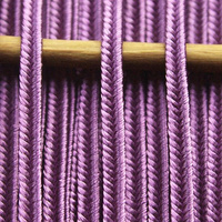 Greek silk braid 4mm - amethyst, 1m