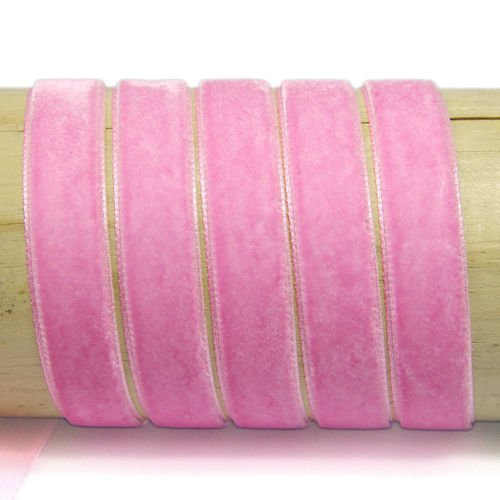 Velvet ribbon 15 mm, pink