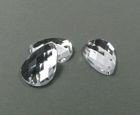 ACRYLIC STONES TEARDROP 18x25 mm CRYSTAL