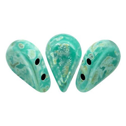 Amos® par Puca®: Opaque Green Turquoise Picasso, 27 szt.