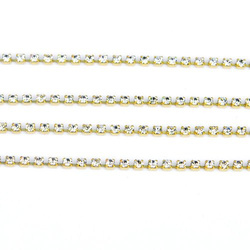 Rhinestone cupchain with Preciosa crystals  ss 8,5 (~2,5mm) Crystal, raw, 10cm