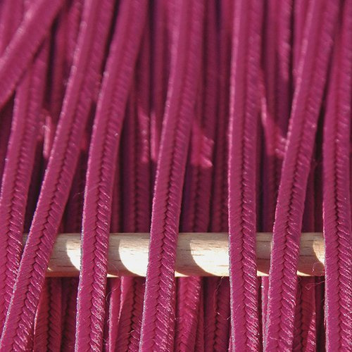 Sutasz grecki 3 mm poliestrowy - purpurowy, 1m