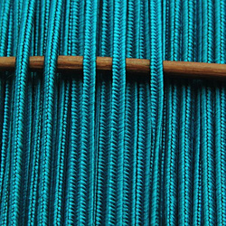 Greek silk braid 4mm - turquoise, 1m