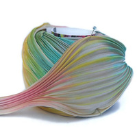 Shibori silk ribbon - Ecru Borealis [10cm]