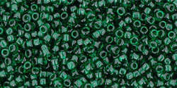 TOHO Round 15/0: TR-15-939 Transparent Green Emerald, 5g