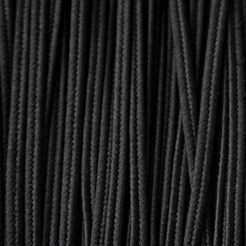 Greek polyester braid 3mm - black, 1m