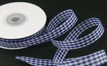 CHECKERED RIBBON NAVY BLUE&WHITE 1,2cm