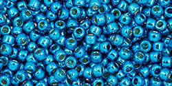 TOHO Round 11/0: TR-11-PF583 PermaFinish - Galvanized Caribbean Blue, 10g