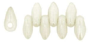 Mini Dagger 2.5x6mm Luster - Opaque White / 30 pcs