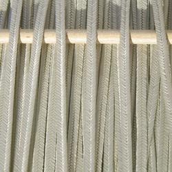 Greek polyester braid 4mm - cold beige, 1m