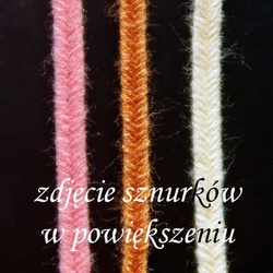 Sutasz grecki 4 mm akrylowy - chabrowy, 1m