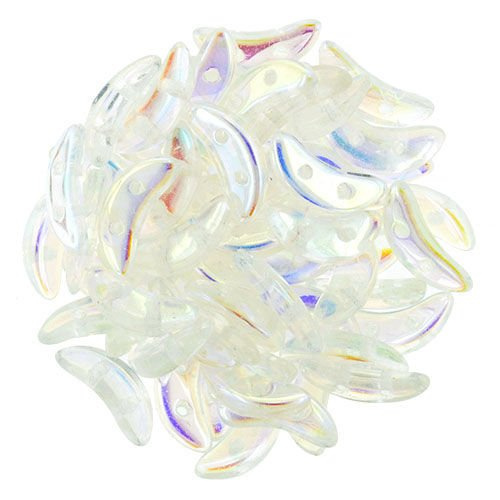 Crescent 3x10mm: Crystal AB, 45 pcs