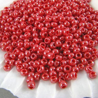 TOHO Round 8/0: TR-08-125 Opaque-Lustered Cherry, 10 g