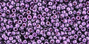 TOHO Round 11/0: TR-11-PF581 PermaFinish - Galvanized Violet, 10 g