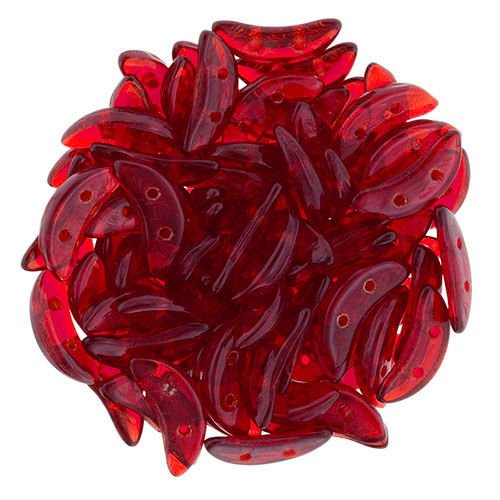 Crescent 3x10mm: Siam Ruby, 45 pcs