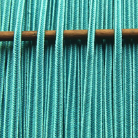 Greek silk braid 4mm - aquamarine, 1m